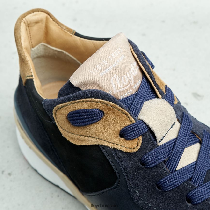 LLOYD Women SHEEP LEATHER SNEAKERS blue Shoes H6PTLF814