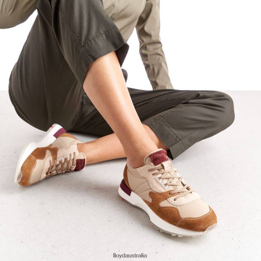 LLOYD Women SHEEP LEATHER SNEAKERS combined Shoes H6PTLF820