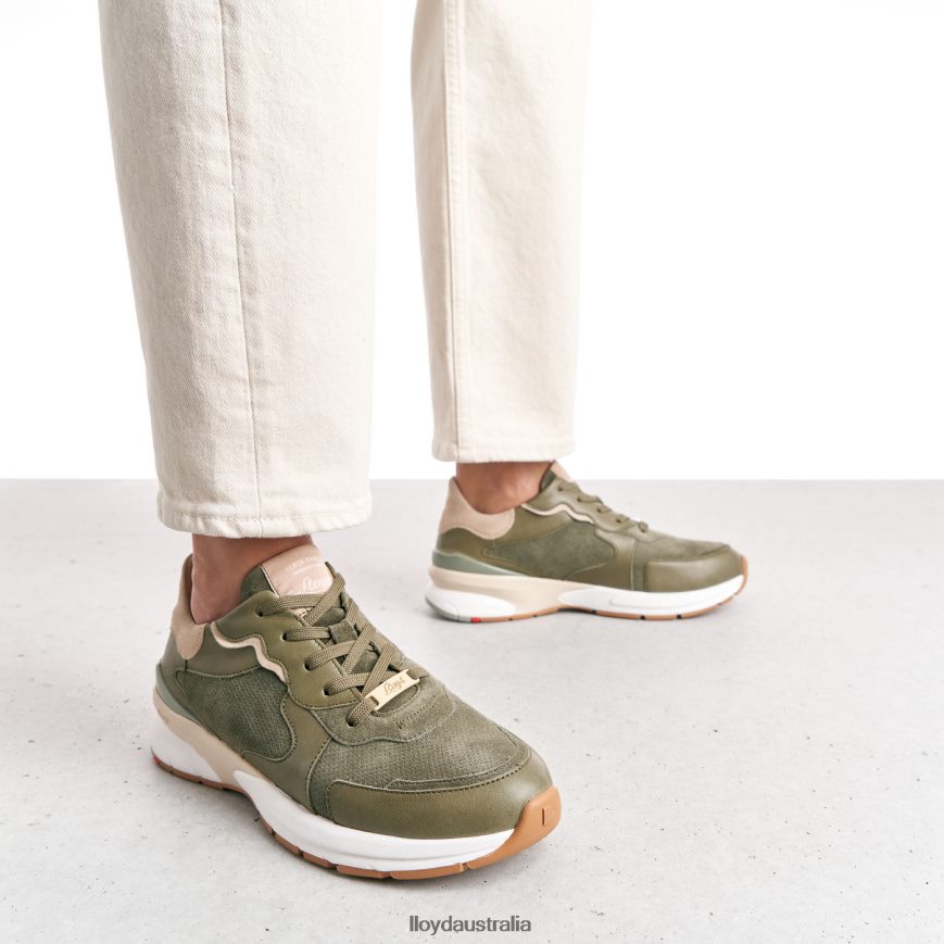 LLOYD Women SHEEP LEATHER SNEAKERS green Shoes H6PTLF817