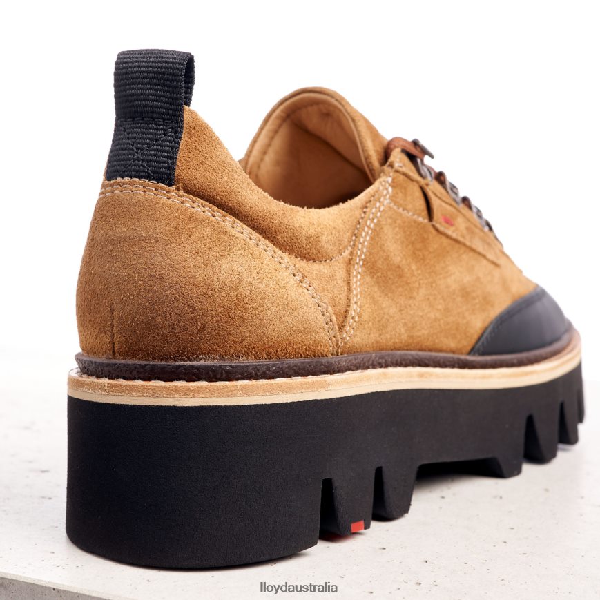 LLOYD Women SMOOTH LEATHER SNEAKERS brown Shoes H6PTLF1176