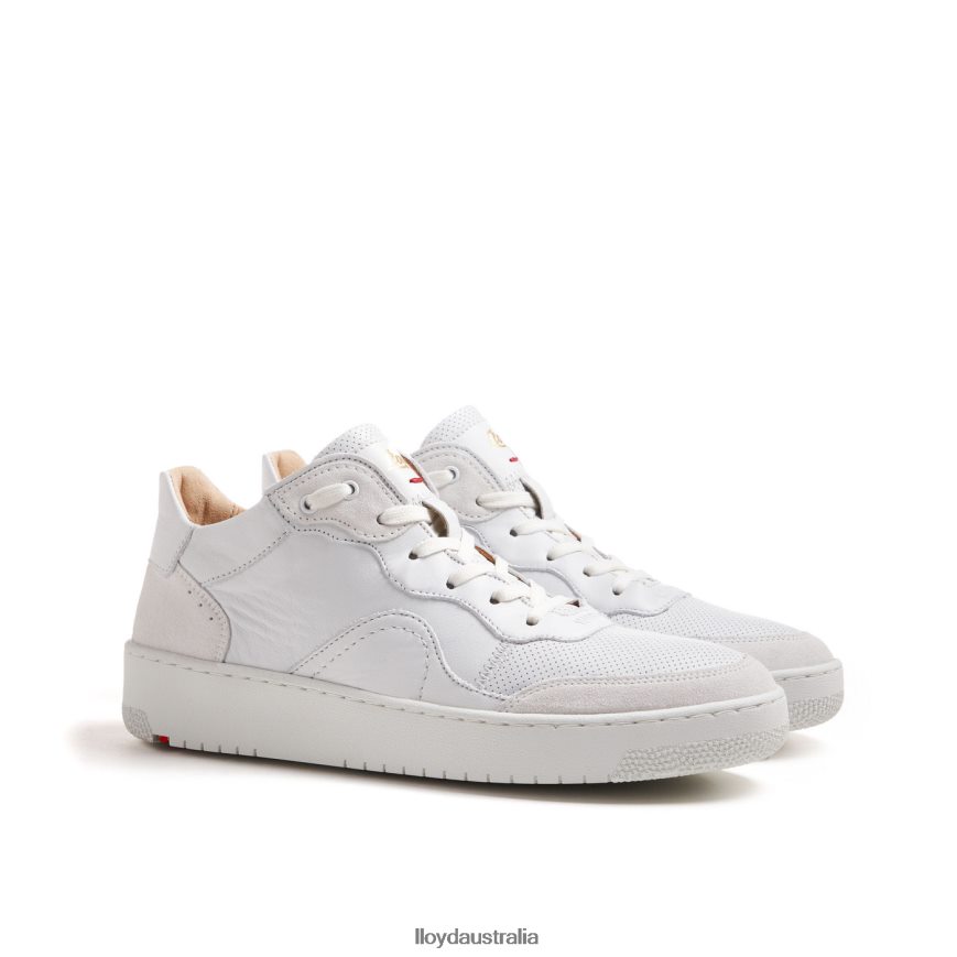 LLOYD Women SMOOTH LEATHER SNEAKERS white Shoes H6PTLF756