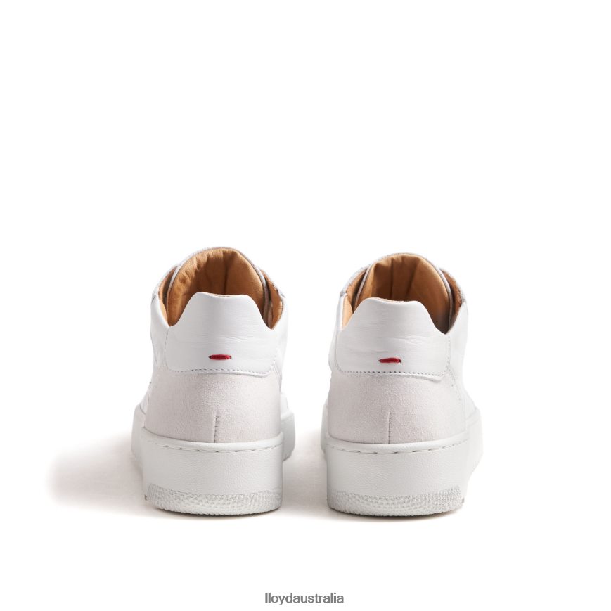 LLOYD Women SMOOTH LEATHER SNEAKERS white Shoes H6PTLF756