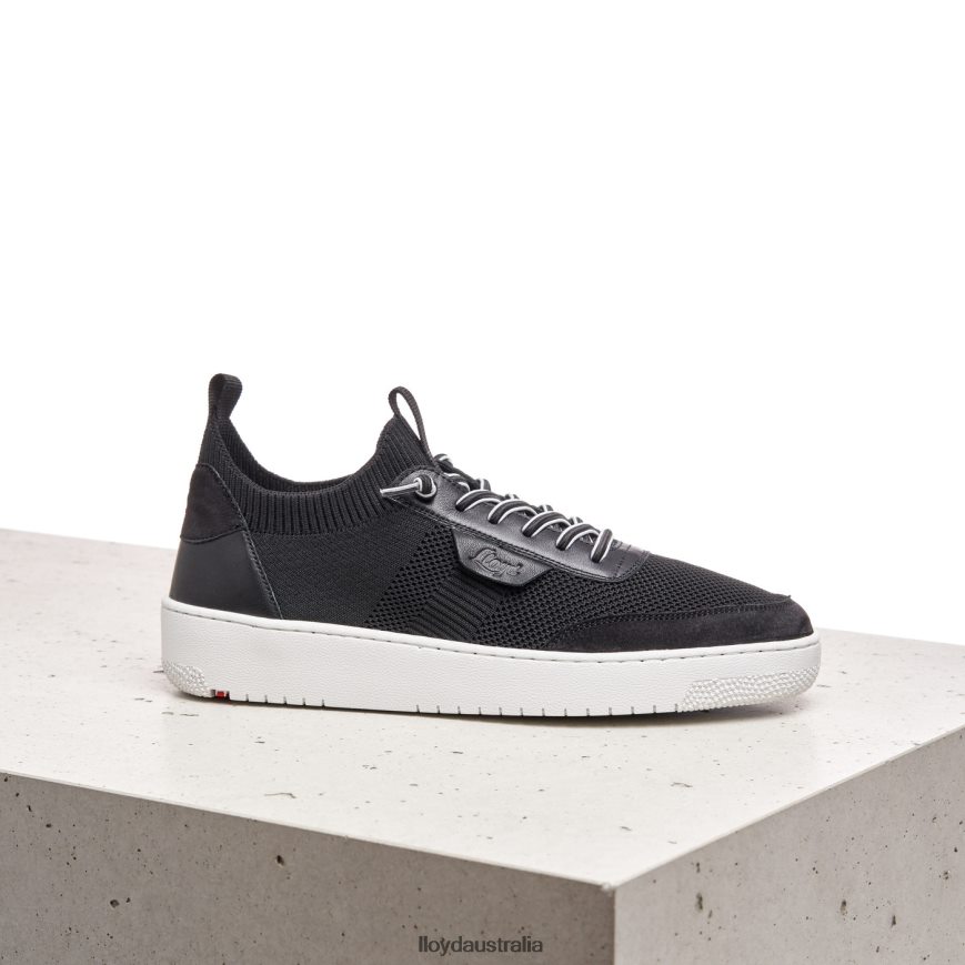 LLOYD Women SMOOTH LEATHER SPOPTY SNEAKERS black Shoes H6PTLF822