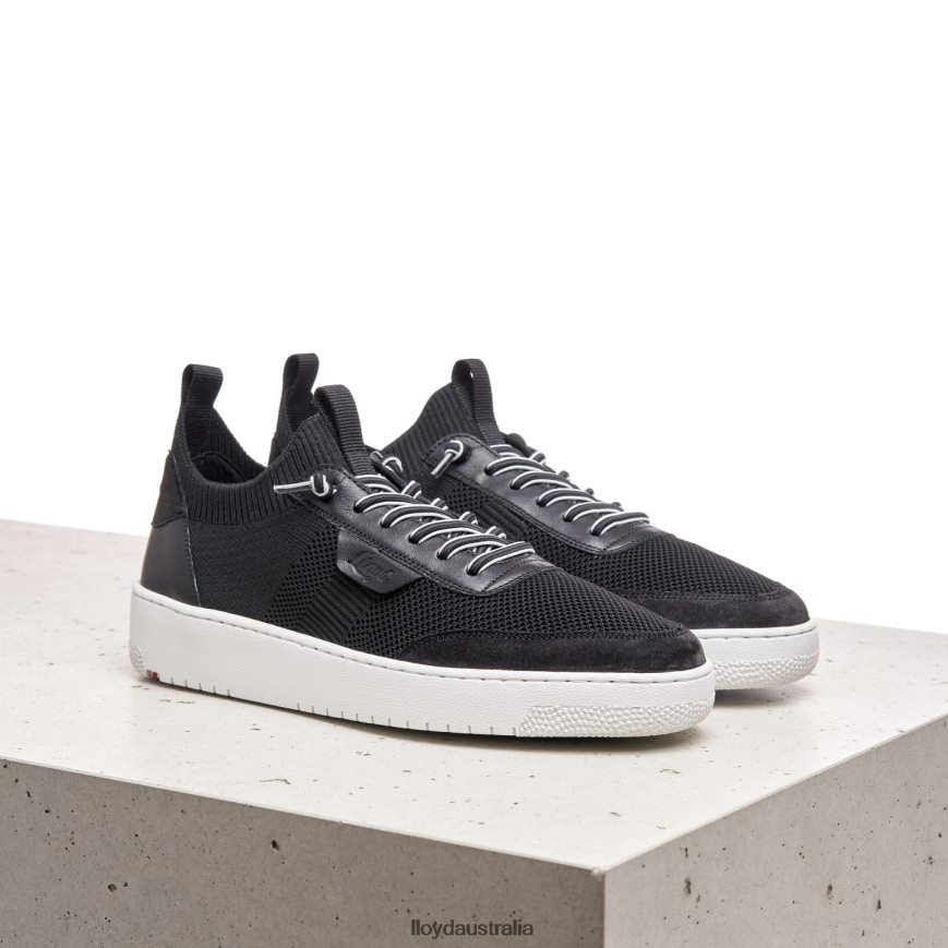 LLOYD Women SMOOTH LEATHER SPOPTY SNEAKERS black Shoes H6PTLF822