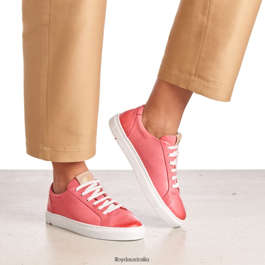 LLOYD Women SMOOTH LEATHER SPOPTY SNEAKERS pink Shoes H6PTLF842