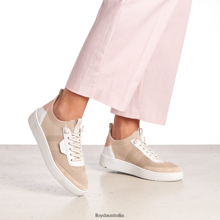 LLOYD Women SPOPTY SMOOTH LEATHER SNEAKERS combined Shoes H6PTLF783