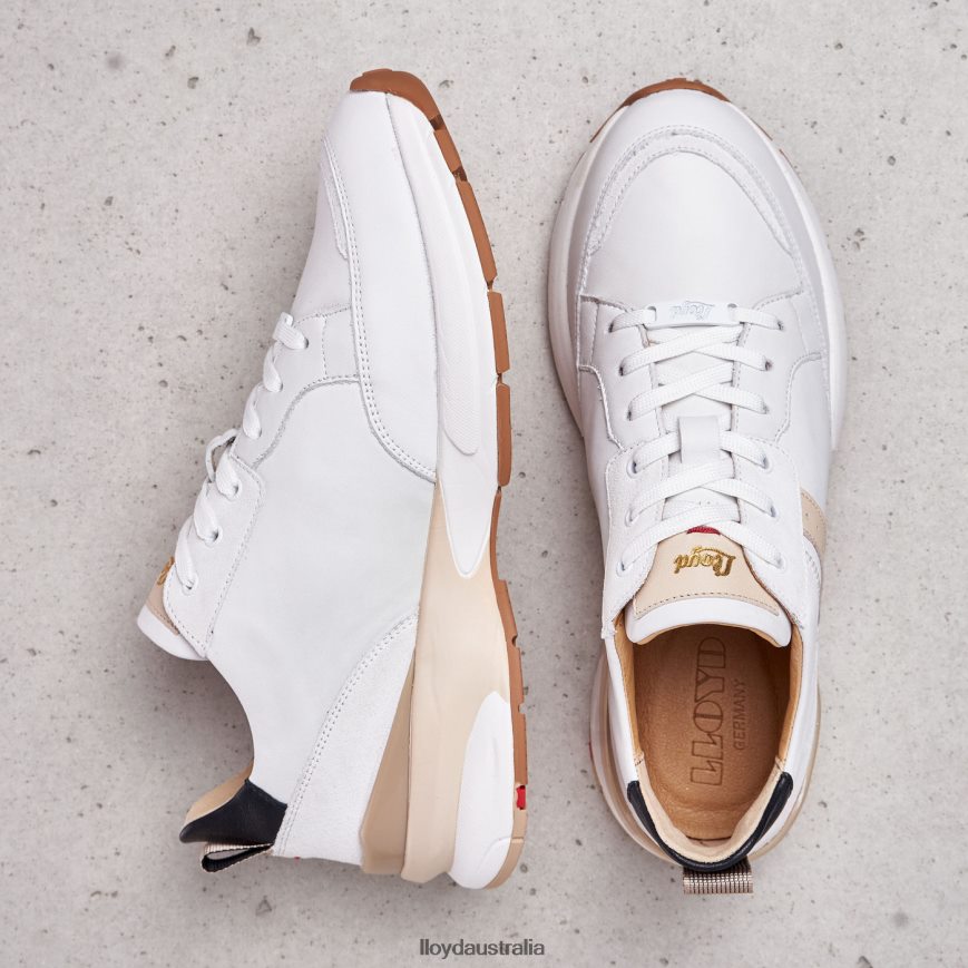 LLOYD Women SPOPTY SMOOTH LEATHER SNEAKERS combined Shoes H6PTLF846