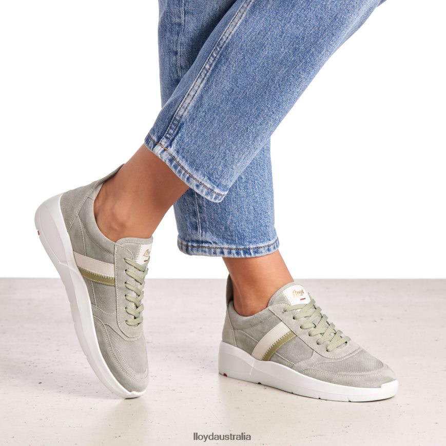 LLOYD Women SPOPTY SMOOTH LEATHER SNEAKERS green Shoes H6PTLF809
