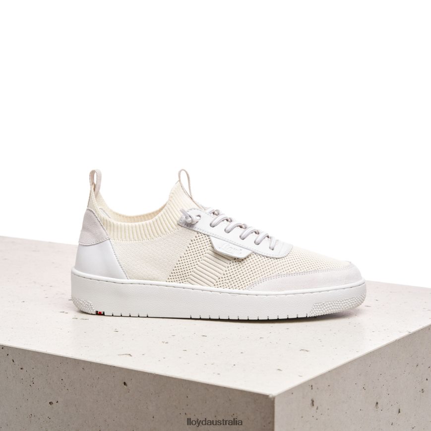 LLOYD Women SPOPTY SMOOTH LEATHER SNEAKERS white Shoes H6PTLF806