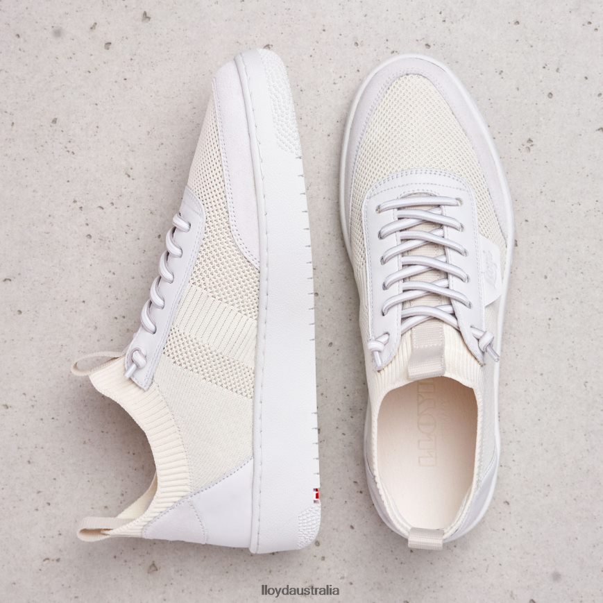 LLOYD Women SPOPTY SMOOTH LEATHER SNEAKERS white Shoes H6PTLF806