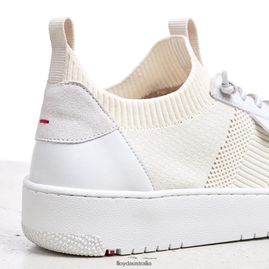 LLOYD Women SPOPTY SMOOTH LEATHER SNEAKERS white Shoes H6PTLF806
