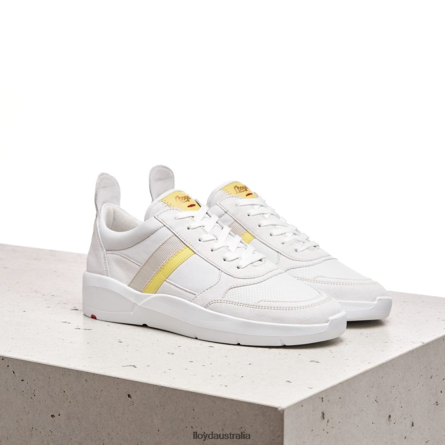 LLOYD Women SPOPTY SMOOTH LEATHER SNEAKERS white Shoes H6PTLF808