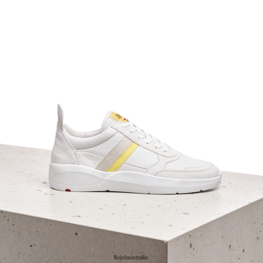 LLOYD Women SPOPTY SMOOTH LEATHER SNEAKERS white Shoes H6PTLF808