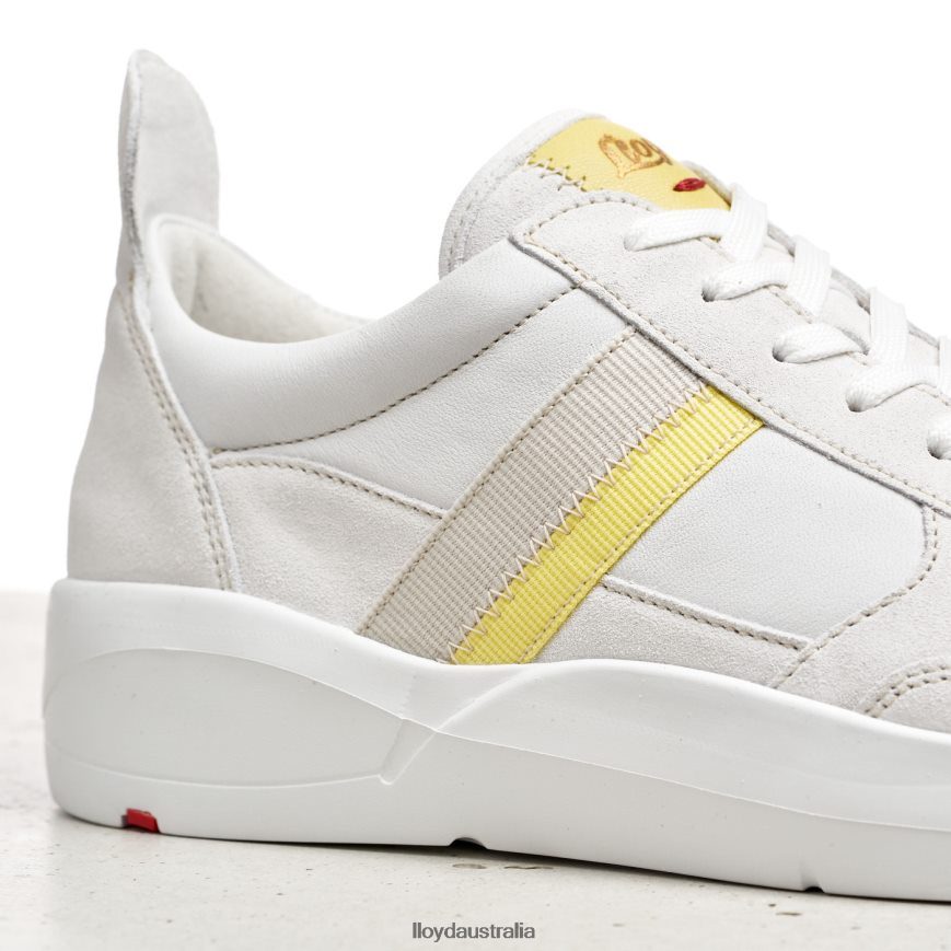 LLOYD Women SPOPTY SMOOTH LEATHER SNEAKERS white Shoes H6PTLF808