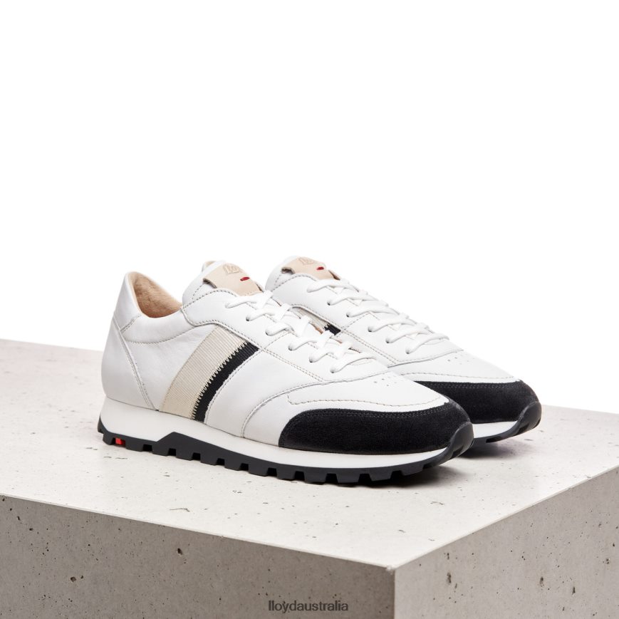 LLOYD Women SPOPTY SMOOTH LEATHER SNEAKERS white Shoes H6PTLF828