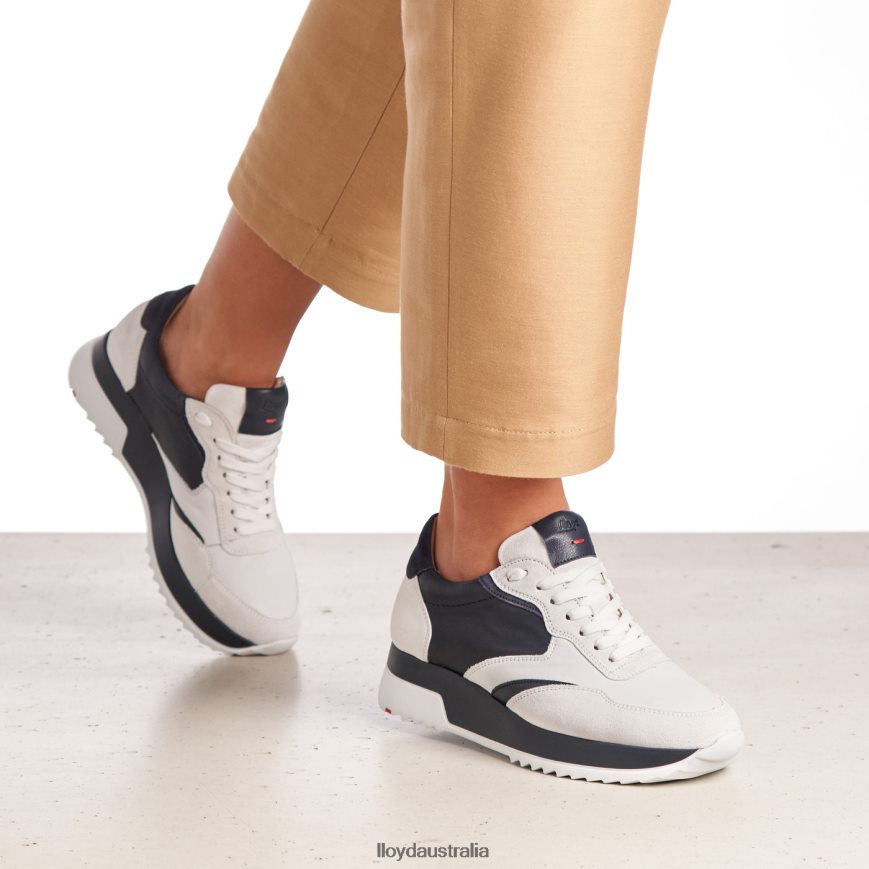 LLOYD Women SPOPTY SMOOTH LEATHER SNEAKERS white Shoes H6PTLF870