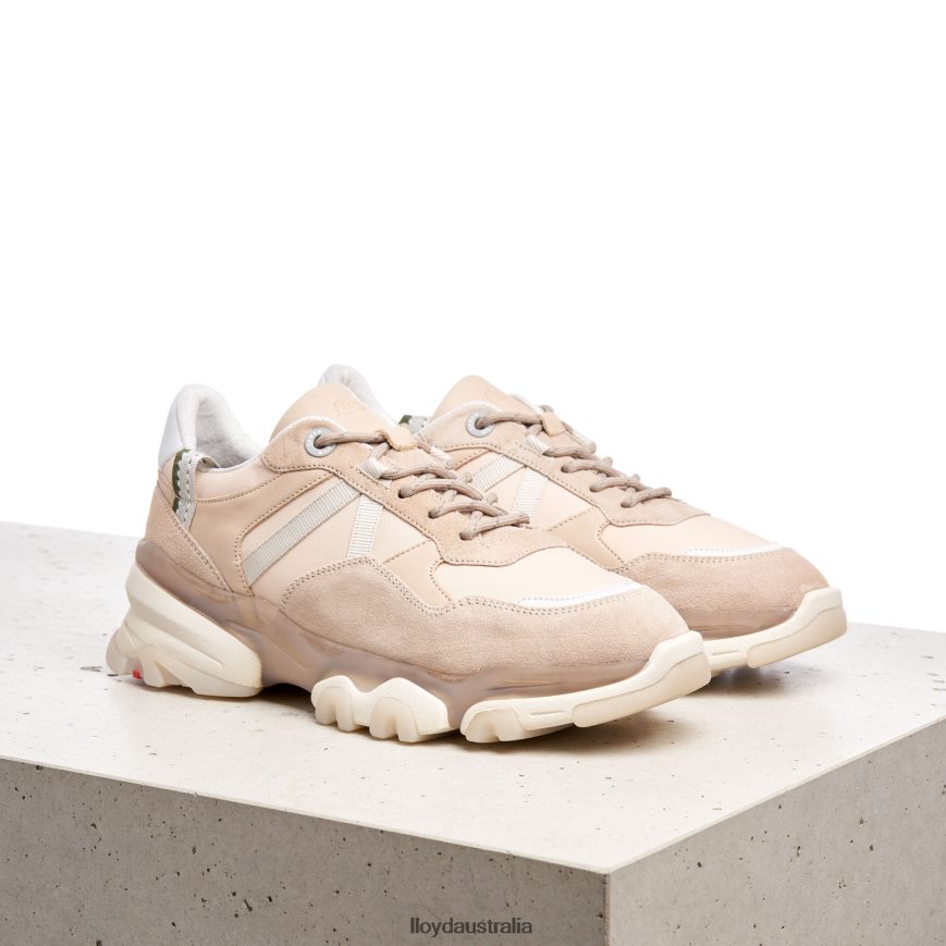 LLOYD Women SUEDE SNEAKERS beige Shoes H6PTLF779