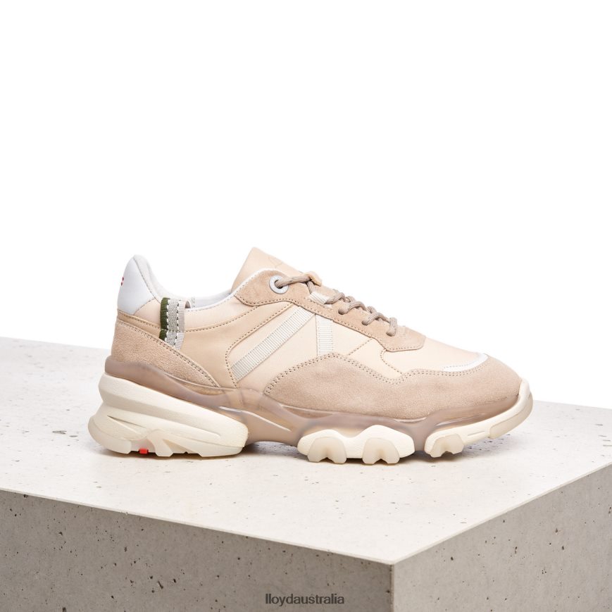 LLOYD Women SUEDE SNEAKERS beige Shoes H6PTLF779