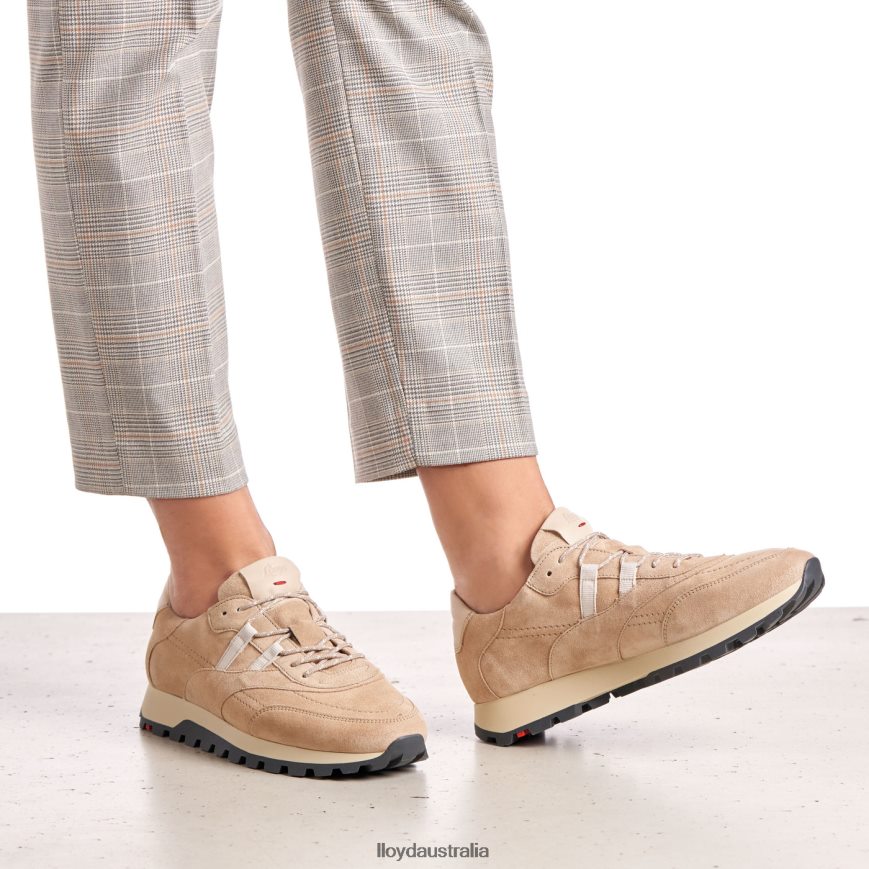 LLOYD Women SUEDE SNEAKERS beige Shoes H6PTLF854
