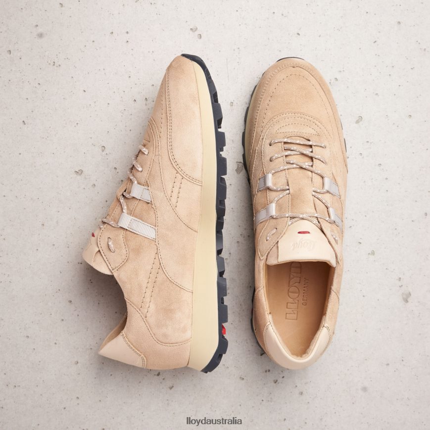 LLOYD Women SUEDE SNEAKERS beige Shoes H6PTLF854