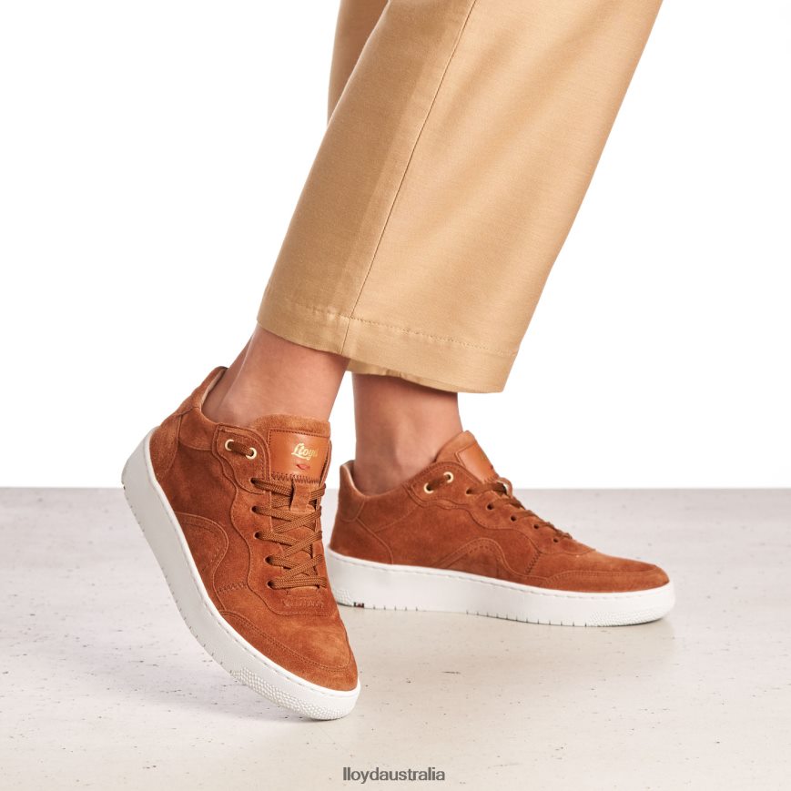 LLOYD Women SUEDE SNEAKERS brown Shoes H6PTLF819