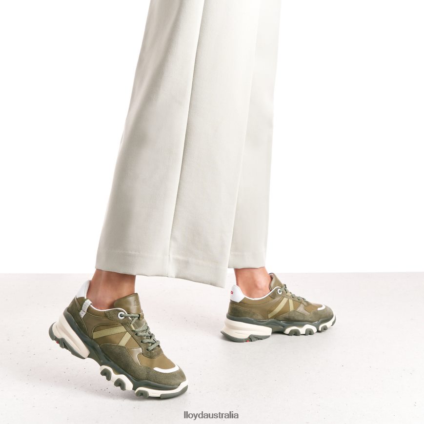 LLOYD Women SUEDE SNEAKERS green Shoes H6PTLF802